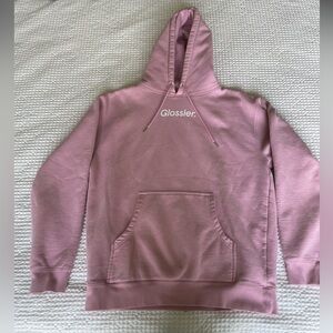 Glossier Pink Hoodie Medium